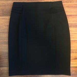 High waisted knee-length/ above knee pencil skirt